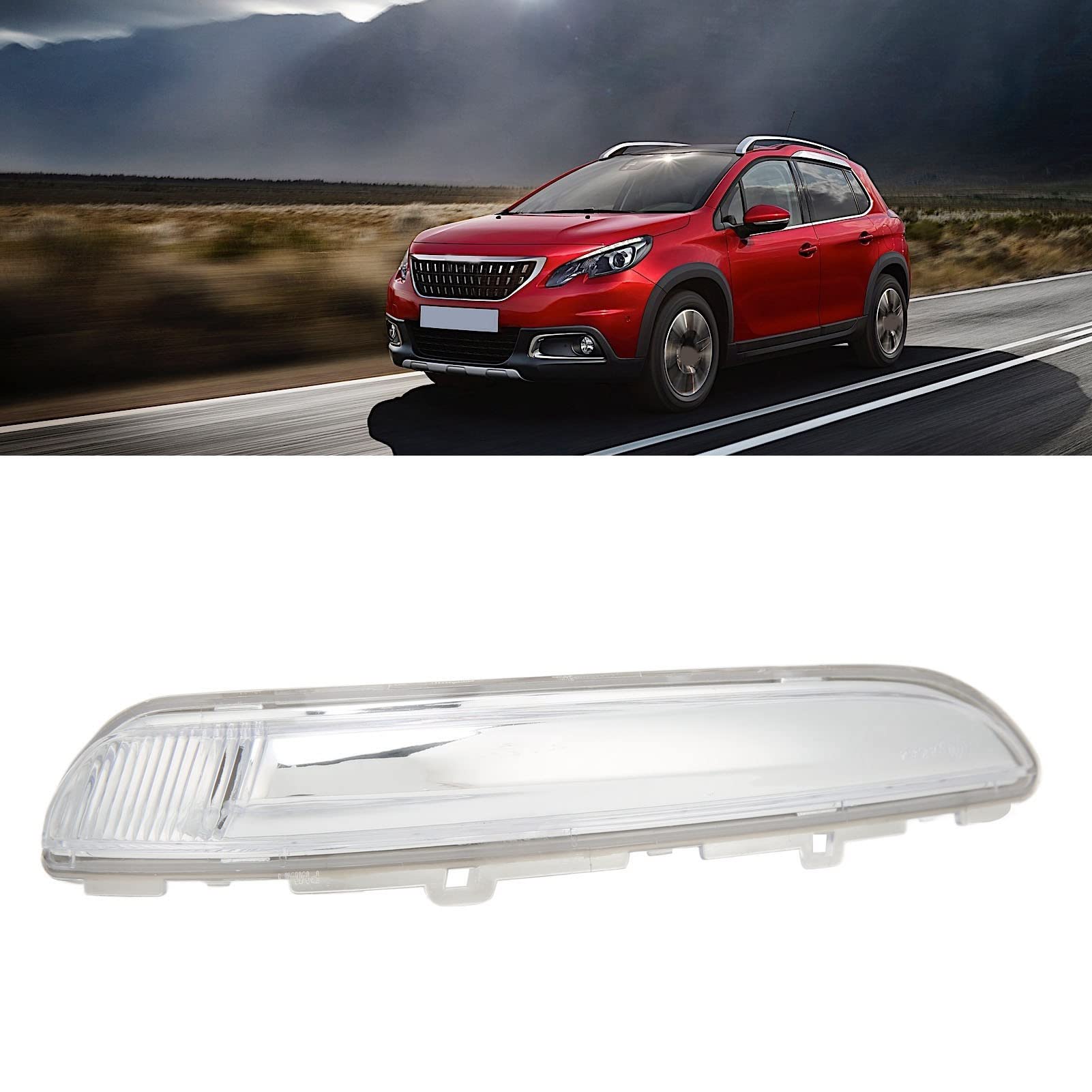 Aramox Lente Indicatore Specchietto Destro Trasparente Per Peugeot 208 2012-2017 - 6