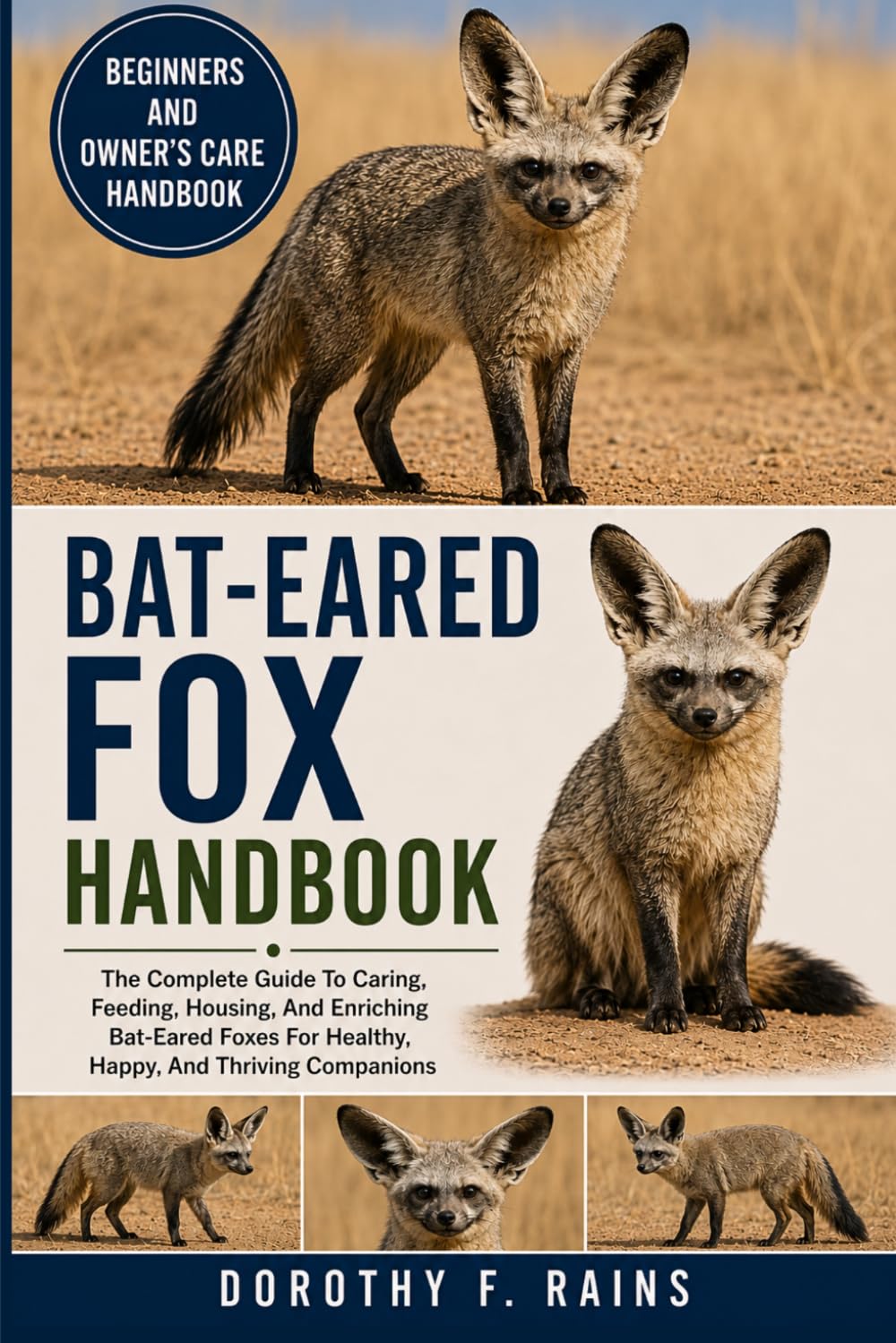 BAT-EARED FOX HANDBOOK: The Complete Guide To Caring, Feeding, Housing, And Enriching Bat-Eared Foxes For Healthy, Happy, And Thriving Companions
