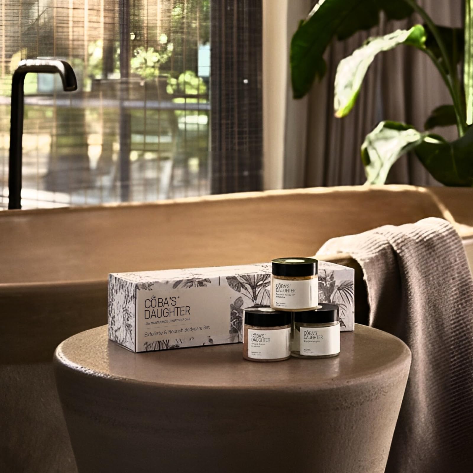 Set de 3 piezas de cuidado corporal | Set de regalo para el cuerpo | Cúrcuma, miel y almendras y exfoliante naranja | Gel calmante de aloe vera | Set exfoliante natural e hidratante | Set
