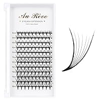 Vista 19 de YY - Extensiones de pestañas Y, rizo D, 0.003 in, 0.315-0.591 in, bandeja mixta, extensiones de pestañas con volumen, fácil aplicación en abanico