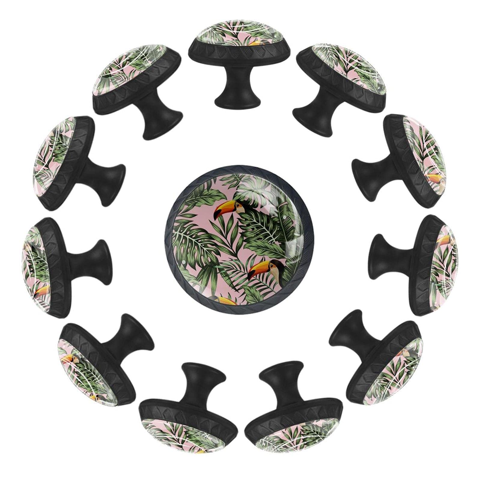 Boutons de tiroir de 35 mm avec perroquets pour déco de salle de jeux