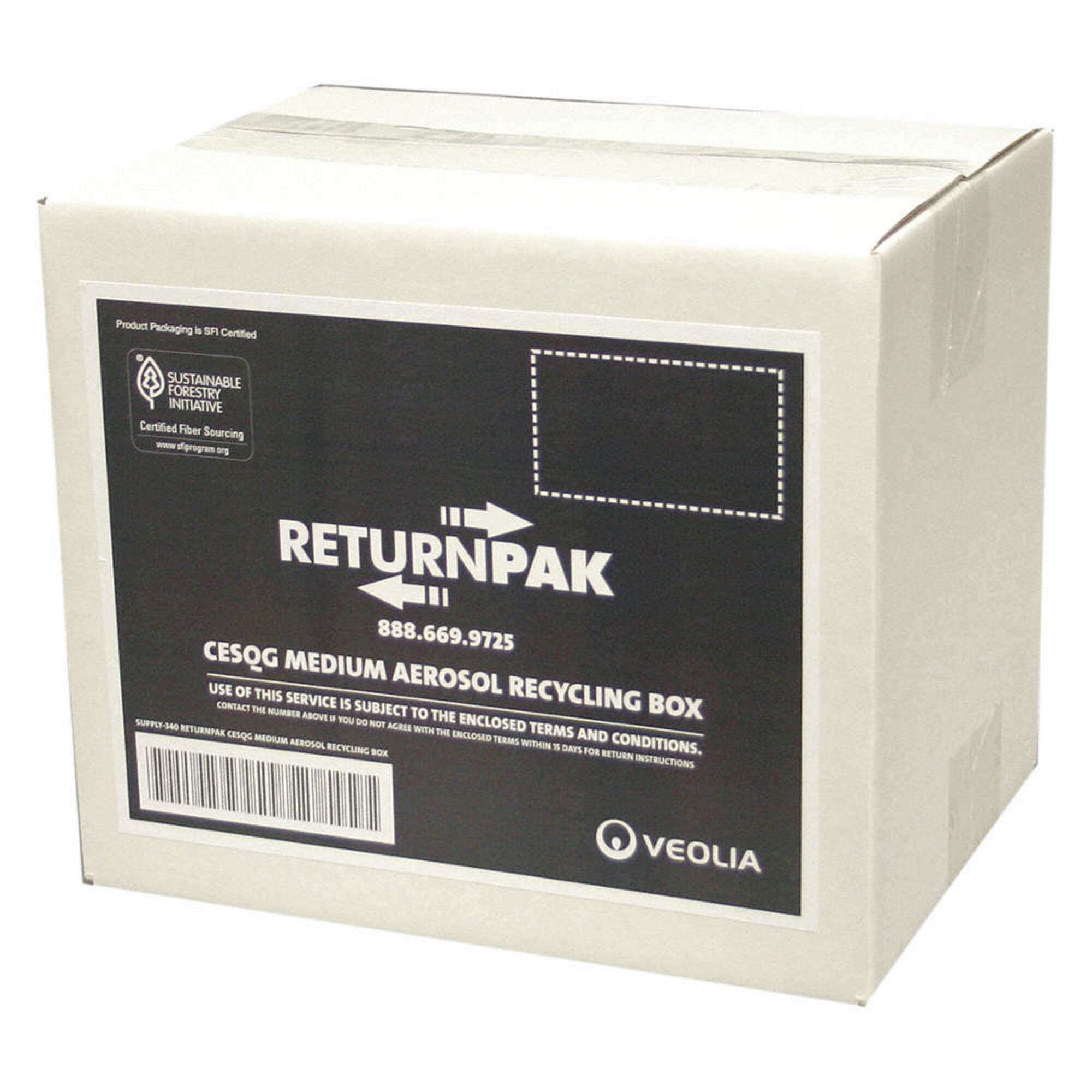 SUPPLY-340 VSQG 12 AEROSOL CAN Recycling Box