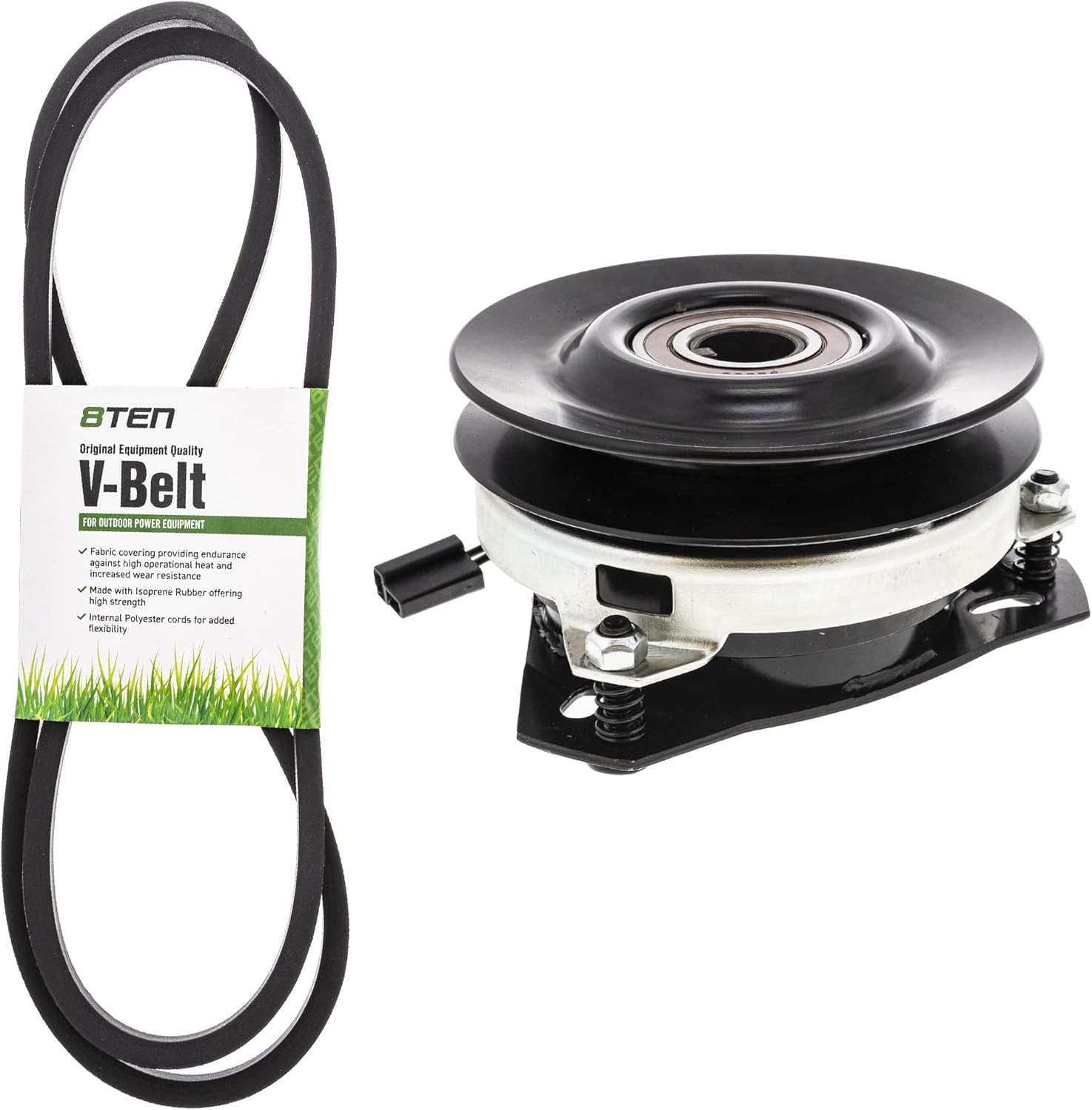 8TEN Belt PTO Clutch Kit for Scag SW-14KA SW-14KH SW-16BV SW-18BV SW-18CVE SW32-13KA SW36-13KA Walk Behind Mowers