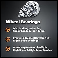 Vista 5 de TRIAX Spheron Grease NLGI-2 Complejo de litio, alta temperatura, súper resistente, ultra pegajoso, EP, resistente al agua, para quinta rueda