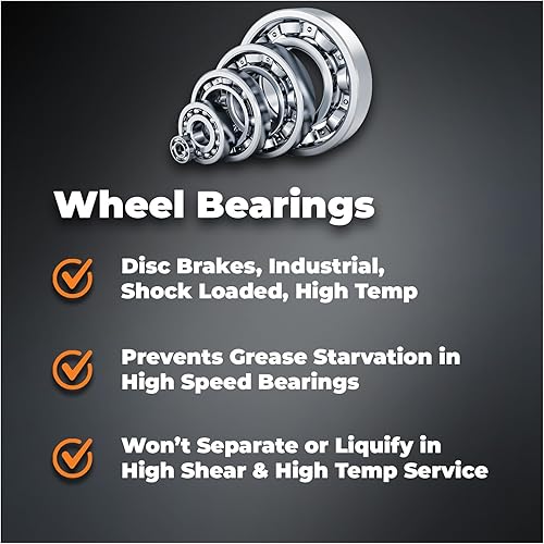 Miniatura 5 de TRIAX Spheron Grease NLGI-2 Complejo de litio, alta temperatura, súper resistente, ultra pegajoso, EP, resistente al agua, para quinta rueda,