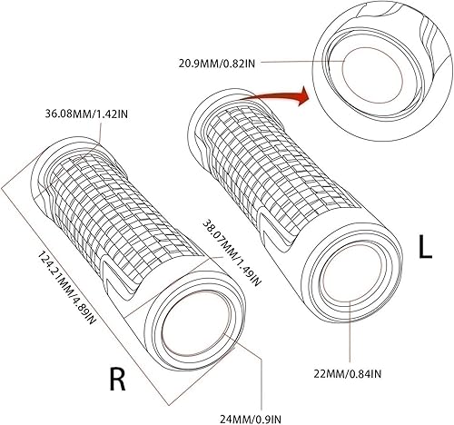Miniatura 5 de Motocicleta para Ducati Hyperstrada 939, 2016, 2017, 2018, 2019, 2020, 2021, 2022, extremos de agarre para manillar CNC, empuñaduras de goma para