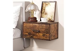 Bedside Floating Nightstand: Wall-Mounted Space Saver