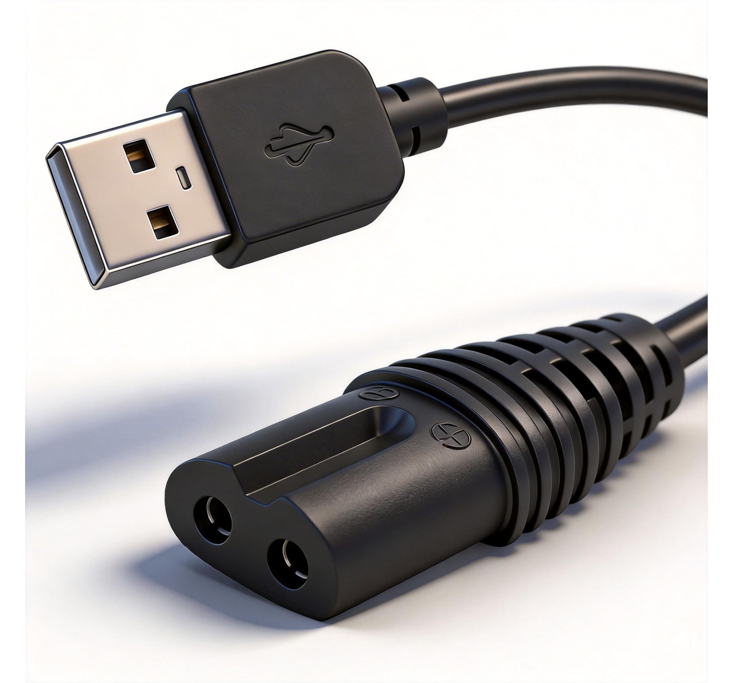 Ricambio Cavo Alimentatore USB 12V per Epilatore compatibile con Braun Silk-épil 9 Flex 5 7 9 Caricatore di Sostituzione