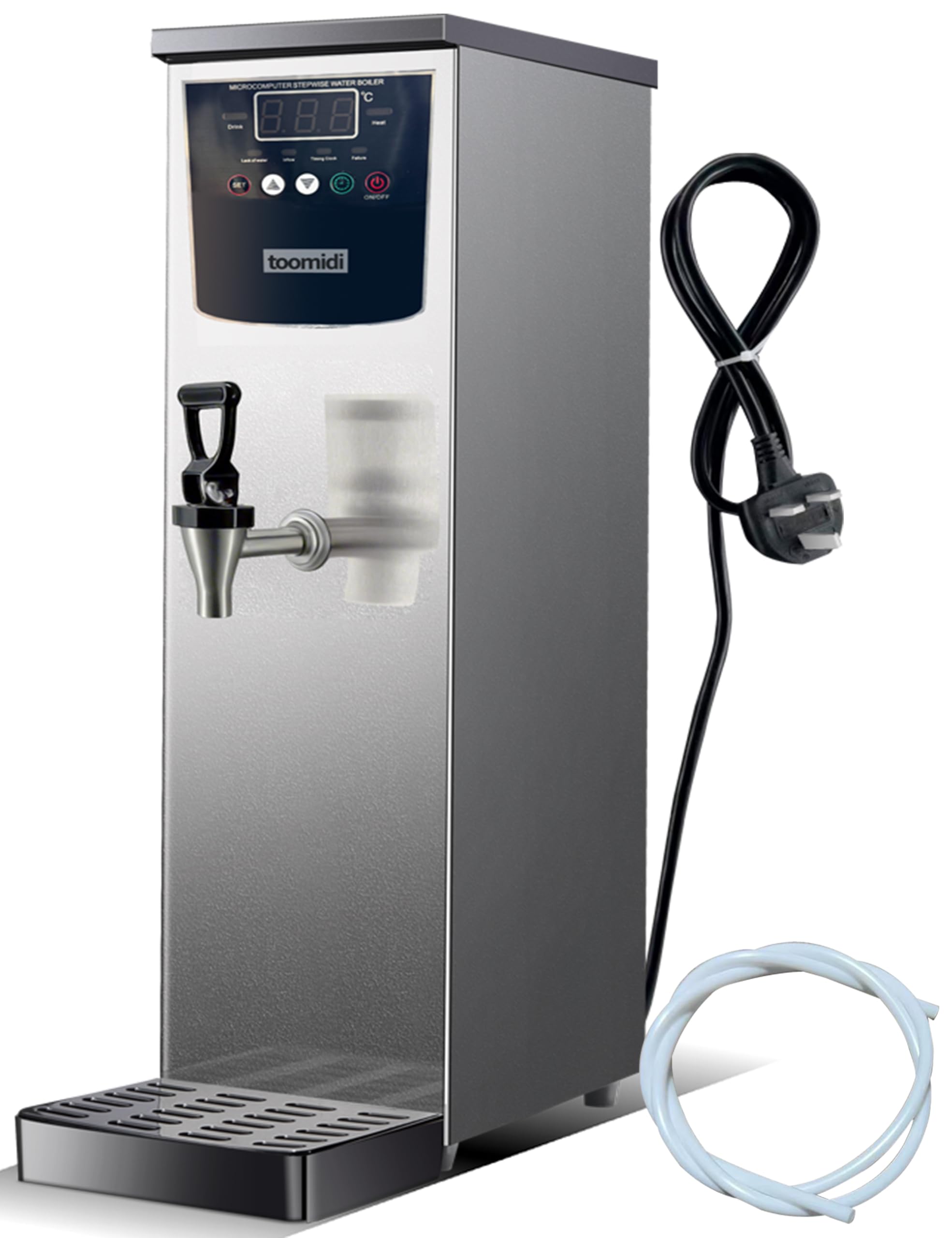 Toomidi Commercial 50L/H hot water dispenser boiler 3kW Autofill instant Stainless steel 12L Tea kettle, Coffee Making rapid Water catering Heater, Non Drip Tap, Auto Temperature Control urn machine