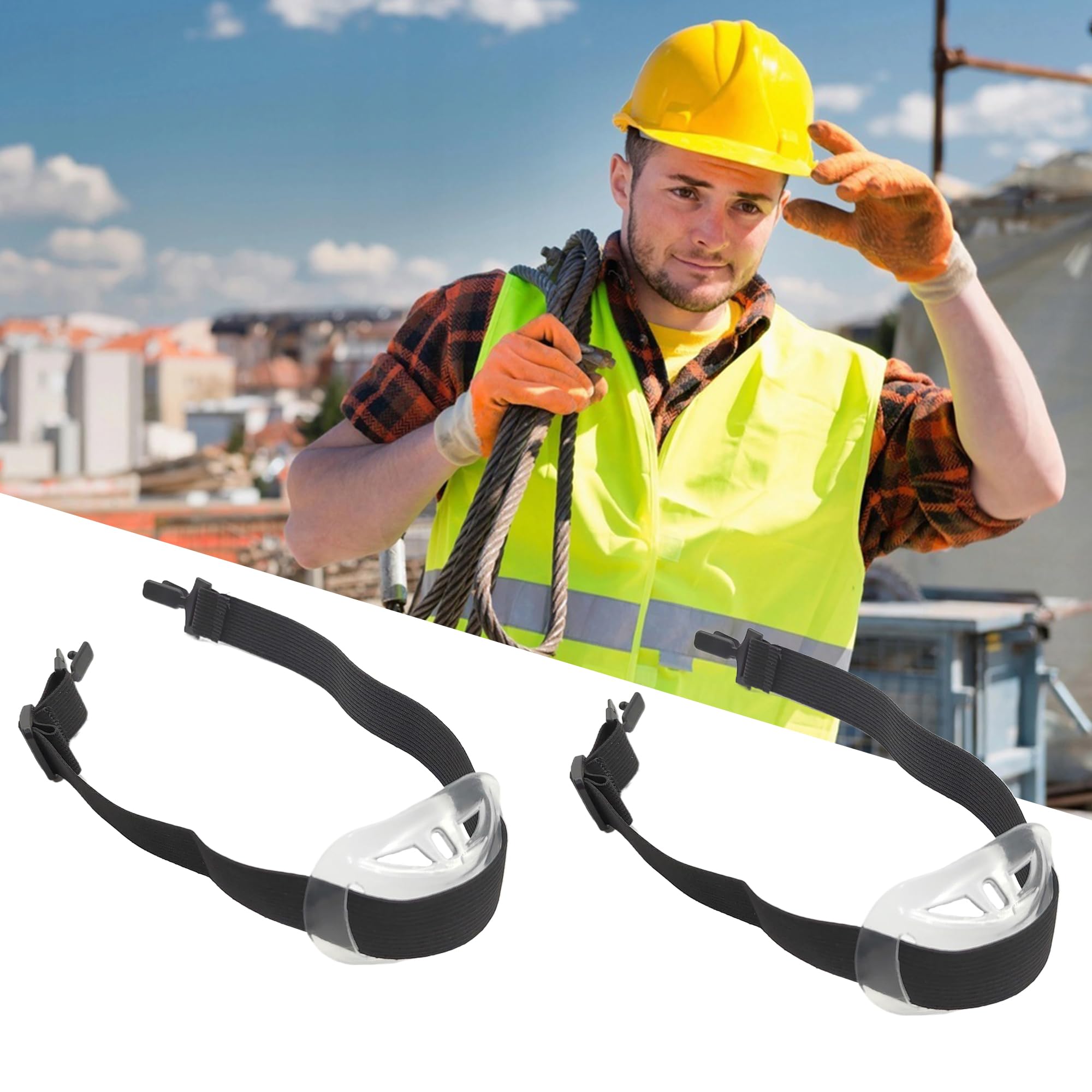 Sangle Casque Vélo Jugulaire Pour Casque CHENNAN 2 Pièces - Mentonnière Réglable Chantier, Sécurité Jugulaire Casque Sangle Casque Vélo Jugulaire Pour Casque CHENNAN 2 Pièces - Mentonnière Réglable Chantier, Sécurité Jugulaire Casque