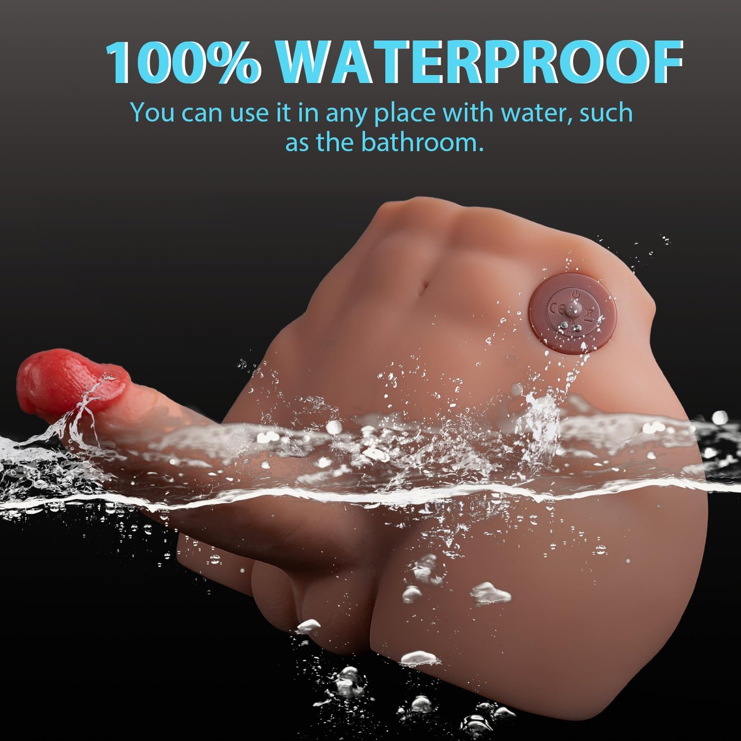 Male Sex Doll with Realistic 2 in 1 Thrusting & Vibrating 7 Modes Dildo - Sex Toys for Hands Free Riding Masturbator Vagina & Anal Stimulator with Big Butt Torso Sex Dolls for Women Men