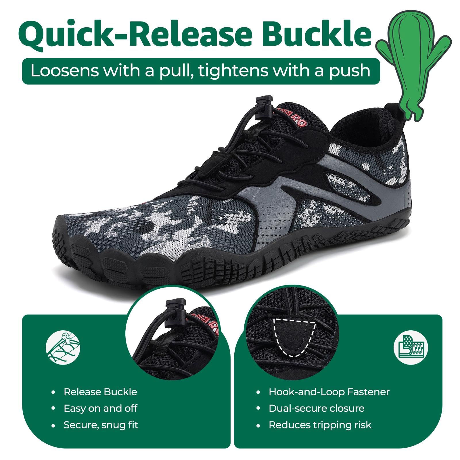 SAGUARO Scarpe da Trail Running Uomo Donna Scarpe da Barefoot