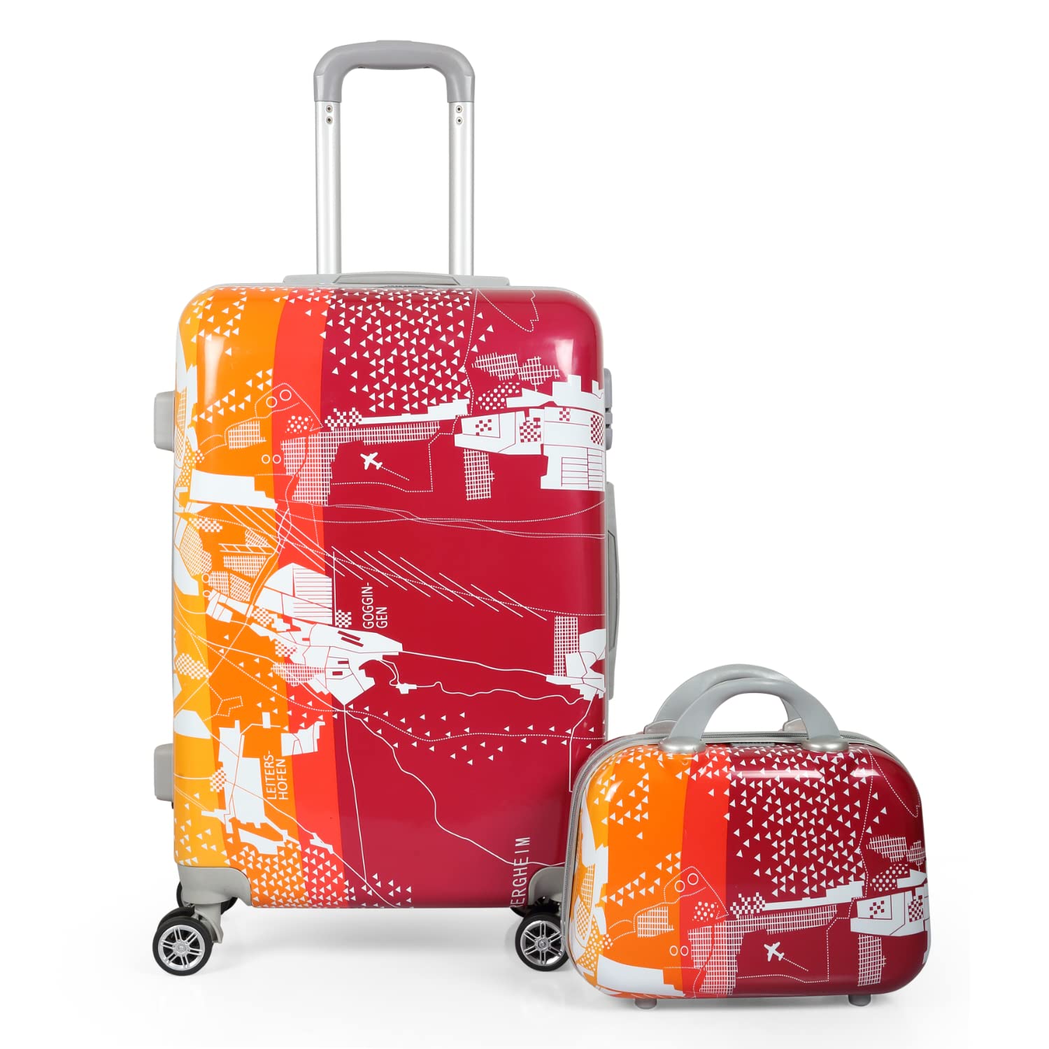 polo class 24 inch Travel Luggage Trolley Bag with 1pc Vanity Bag - Red-picture-41