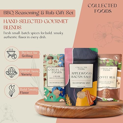Miniatura 2 de Set de regalo para condimentos y frotamiento para barbacoa, condimentos y especias para cocinar con la parrilla, juego de especias gourmet sal de