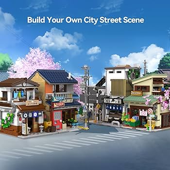 Amazon.com: CaDA Japanese Kitty's Grocery Shop Building Toys with