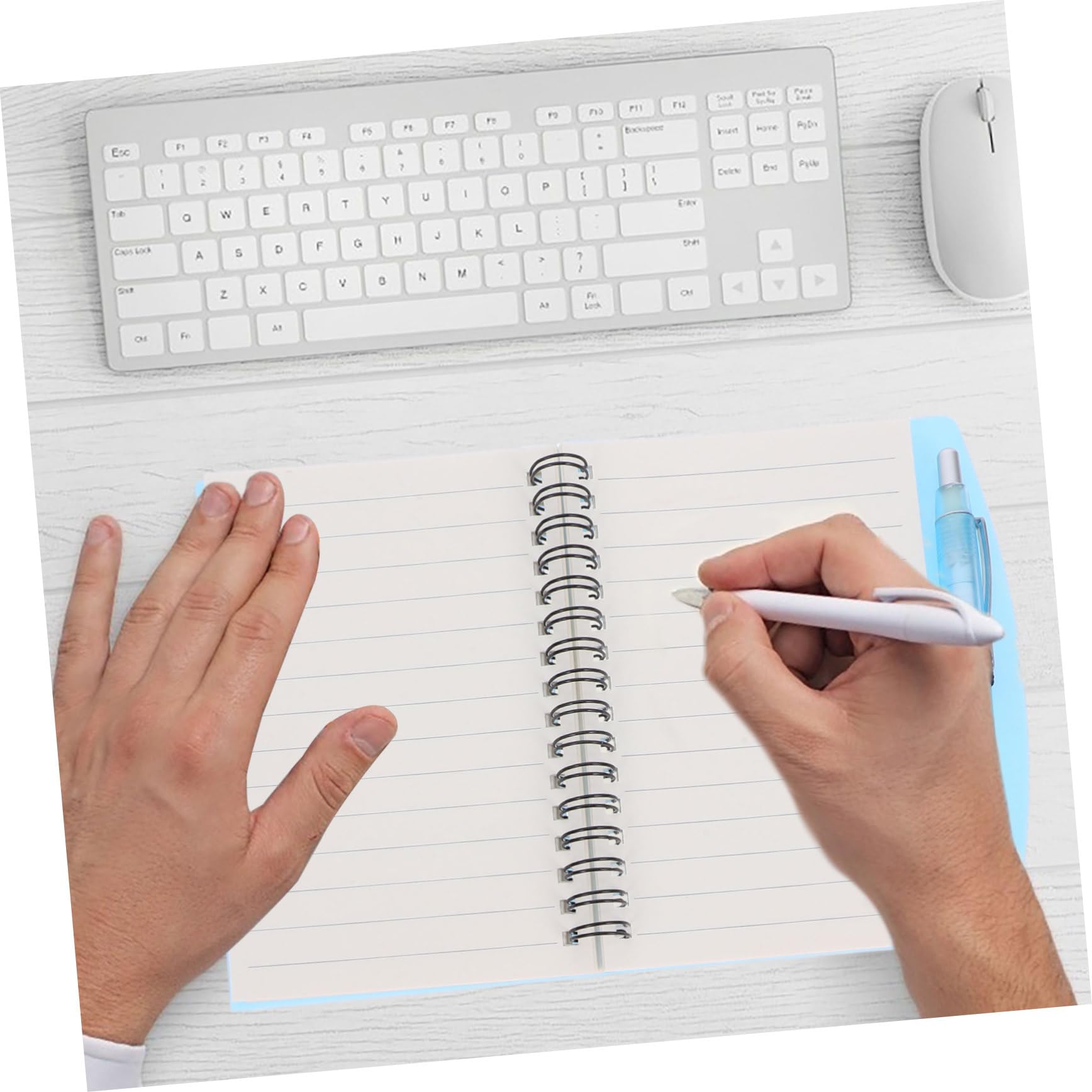 Housoutil Cuaderno Organizador de Espiral, 3 Cuadernos de Notas para Estudiantes y Trabajo, Papel 3 Bolígrafos, Fácil de Llevar