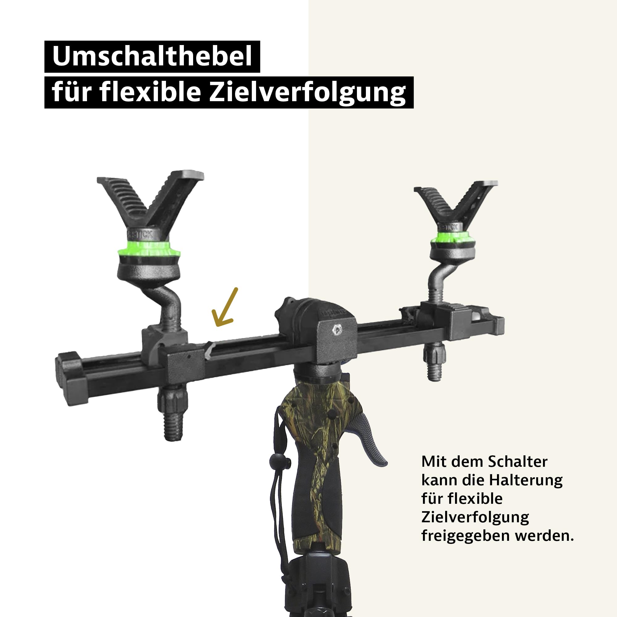 Royal Hunter® Punkt Gewehr oder Pistolenauflage Trigger Stick Befestigung