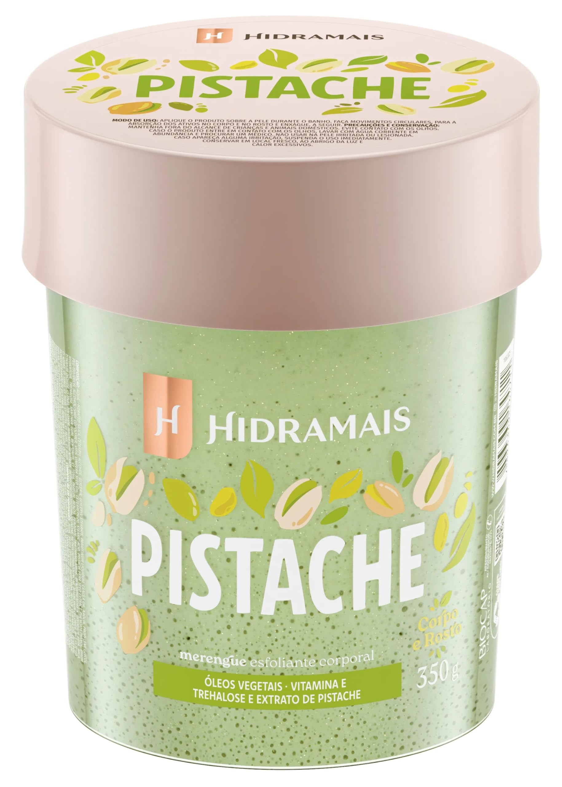 Esfoliante Corporal Hidramais Merengue Pistache 350g - Scrub Macio e Hidratante para Pele