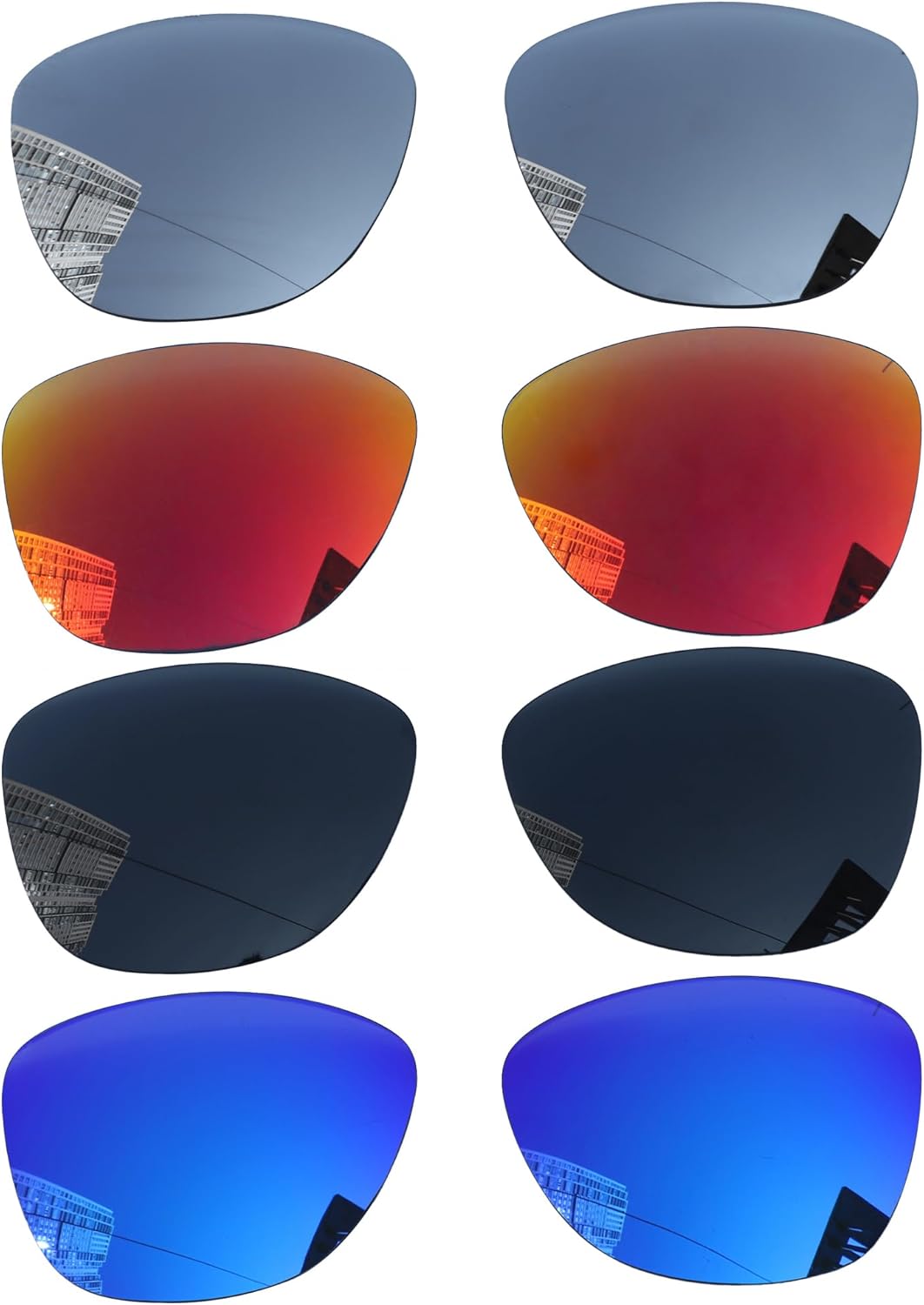 Acefrog 4 Pairs Polarized Replacement Lenses for Ray-Ban Meta Wayfarer RW4006 50mm Sunglasses, Perfectly Fit, Shatterproof, Anti-scratch, Value Pack