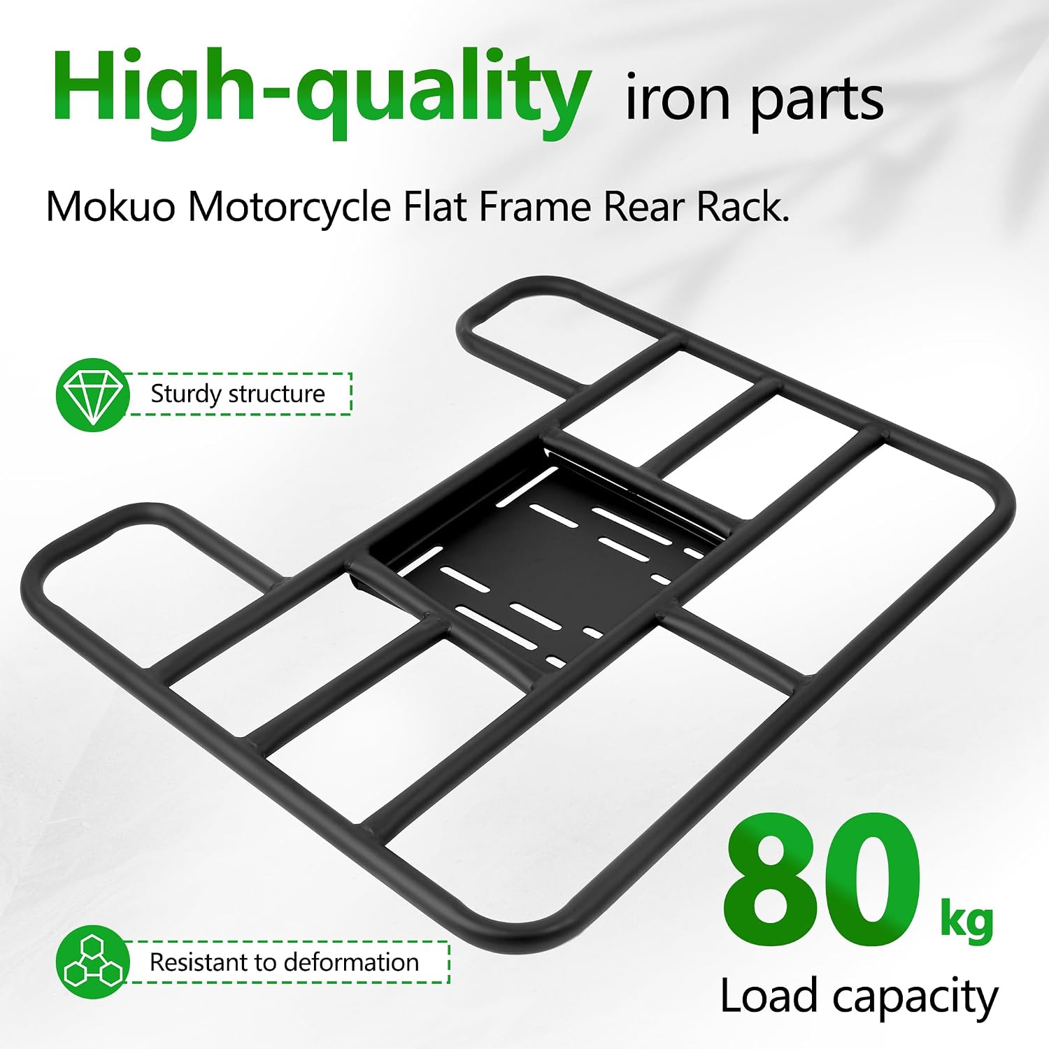 Mokuo Motrcycle Scooter Delivery Rack in Heavy Iron Materialc,43cm x 53cm