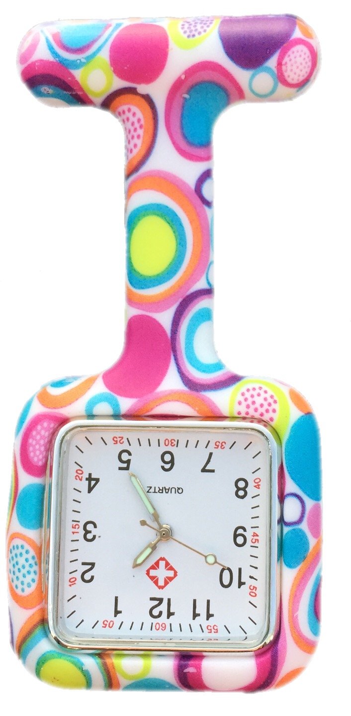 Boolavard Montre De Poche Infirmière Silicone - Design Coloré, Broche Médicale