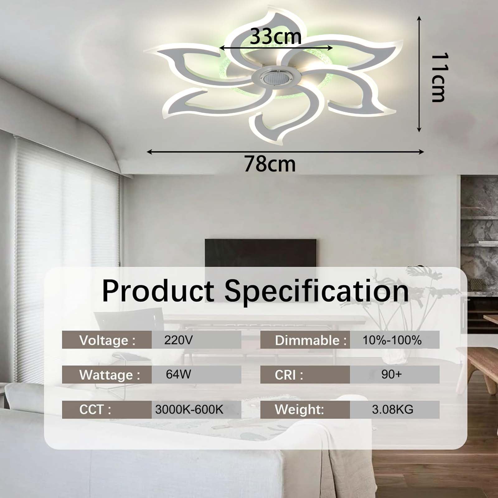 RGB Lampa Sufitowa Sterowana Pomocą Pilota I APP Posiada Funkcję ściemnianiaTryb Pamięci Funkcję Timera Głośnik DzięKi Czemu Idealnie Nadaje Się Sypialni PokojóW Dziecięcych Salonów,Biały