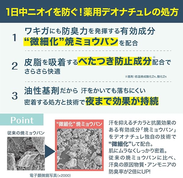 【Amazon.co.jp 限定】【医薬部外品】 デオナチュレ ソフトストーンW ワキ用 直ヌリ 制汗剤 スティック 無香 1個(20g)さらさらパウダーサシェ付 - 5