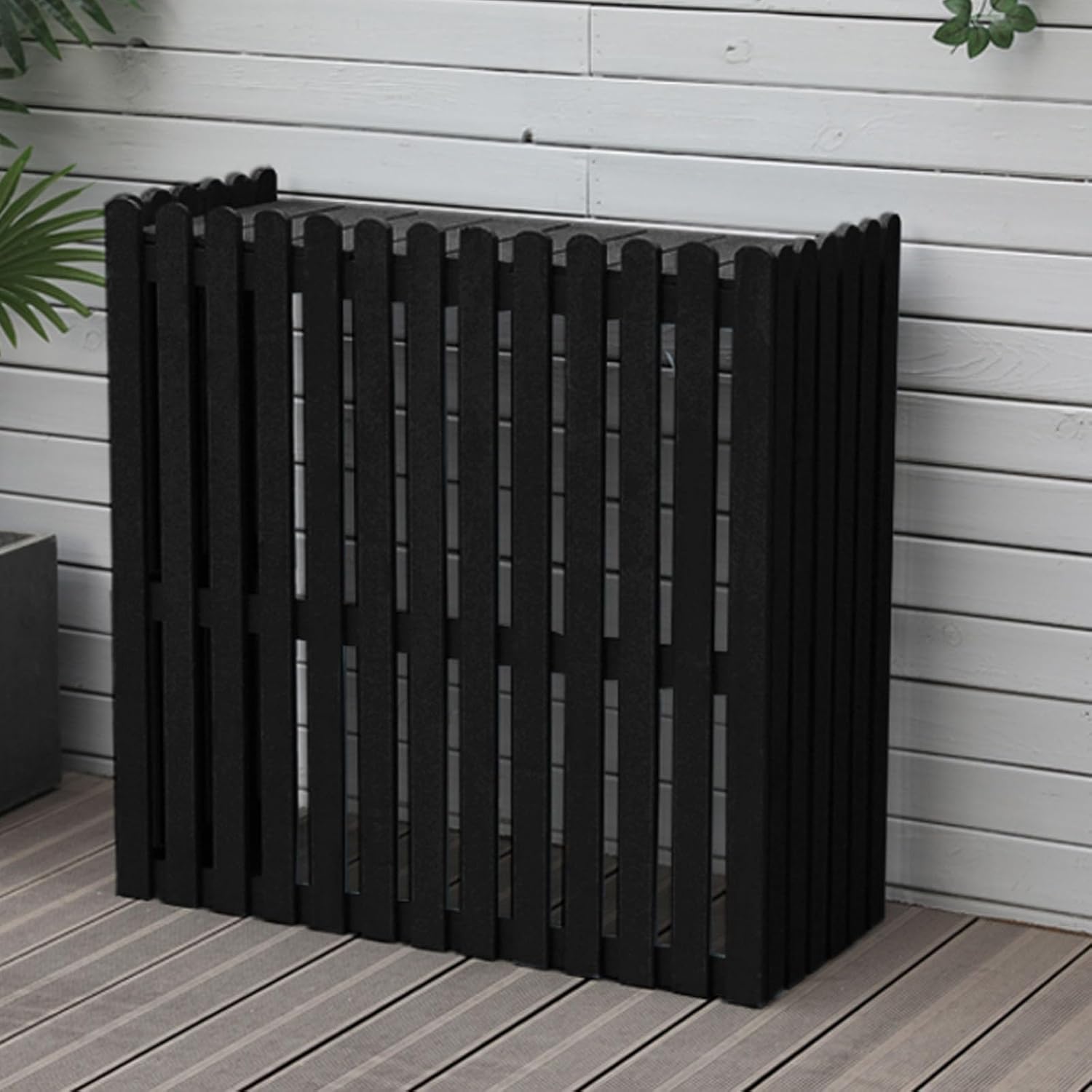 Decorative Wooden Air Conditioner Cover,Protection for Outdoor Systems ,Noise Reduction ,for Outside Units ,protective cover for air conditioner ,Suitable for outdoor, garden ( Col