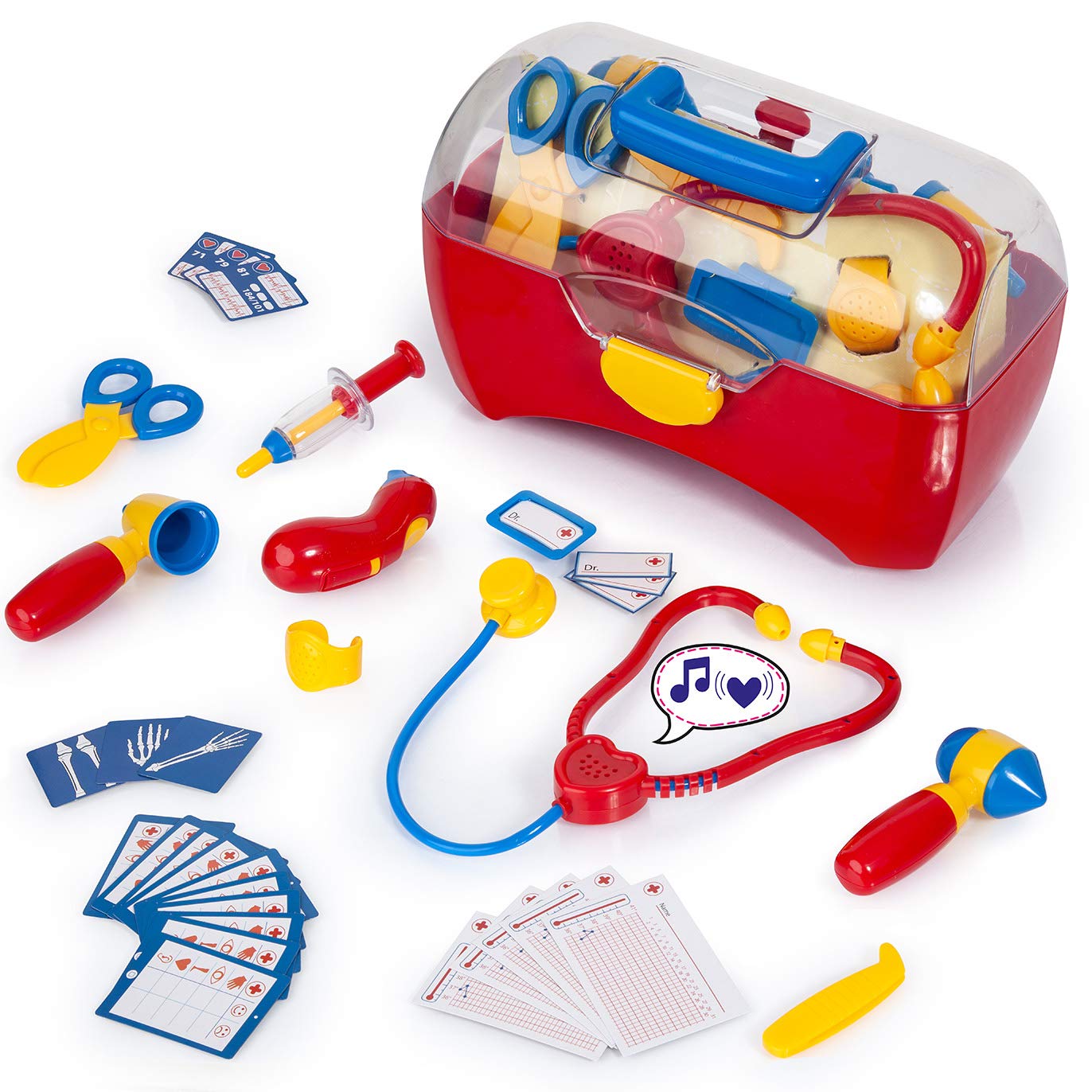 Bayer Design  Doctors Kit, Role Play Medical Kit, Doctor Set, 34 Pieces
