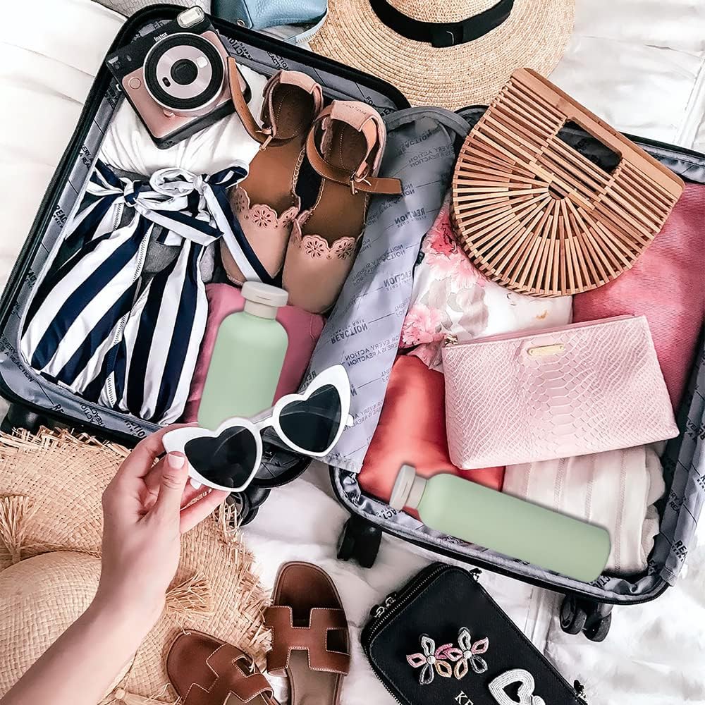 Bottiglie Da Viaggio Forreen 4 Pezzi - Contenitori Ricaricabili 100-300ml Antiperdita