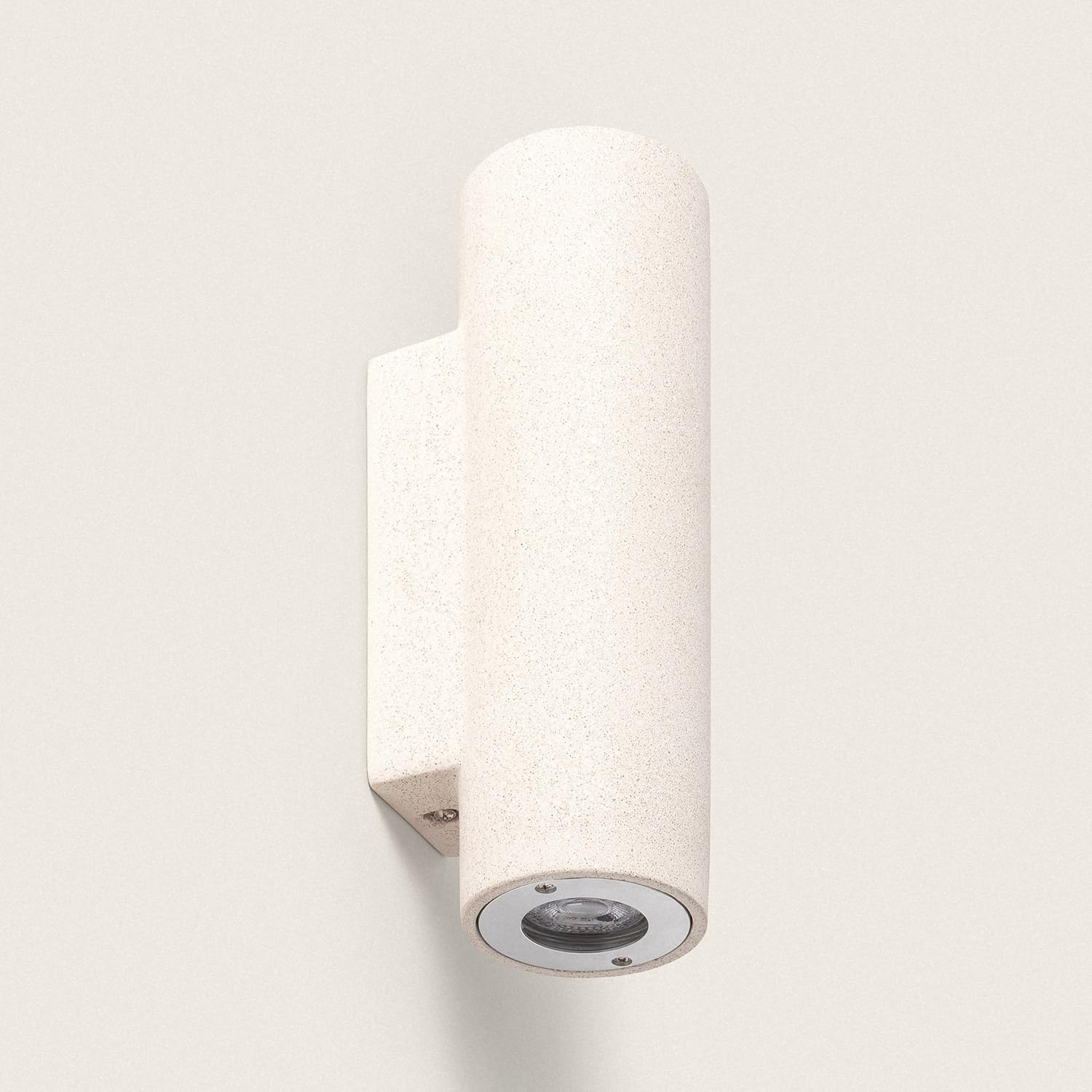 Applique Murale Extérieure Ciment Éclairage en Double Face Banjar Beige