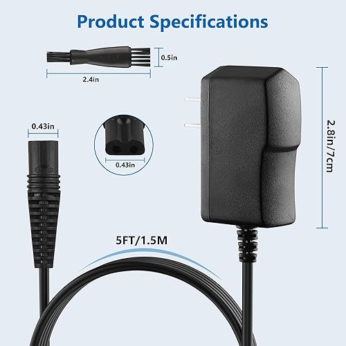 Braun Shaver Charger 12V - Compatible with Series 9,8,7,6,5,3,1