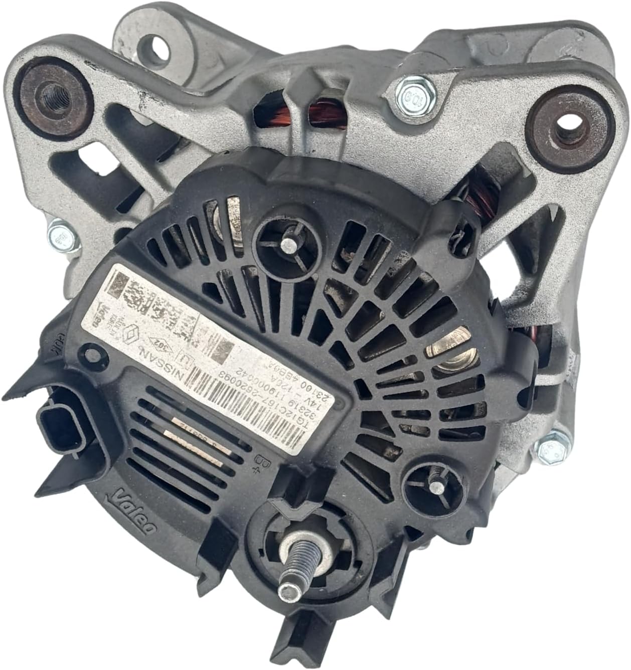 SB Parts OEM 120Amp Alternator Compatible with Nissan Qashqai 2017-2019, Rogue Sport 17 2018 19 2020 2021 2022 (2.0L)