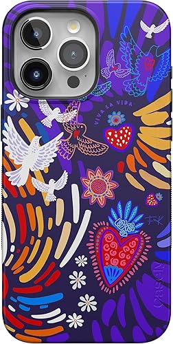 Vista 248 de Casely Funda para iPhone 15 Pro Jardín Secreto Flores mixtas Funda atrevida Compatible con MagSafe y botón de acción Jardín Secreto Floral