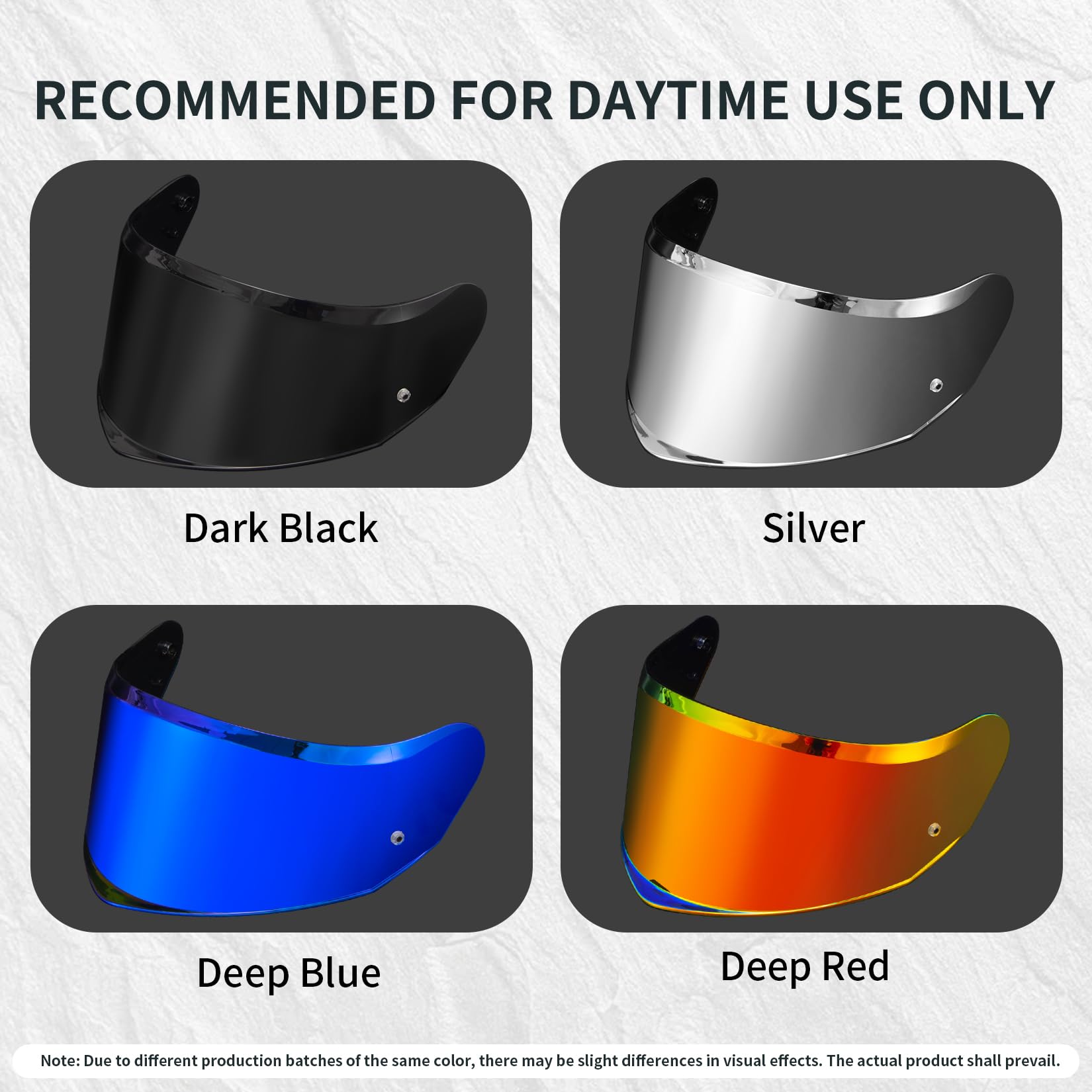 PSLER Visiera Casco per LS2 Stream II FF808 - Visiera Colorata Accessori per Casco da Moto Ricambio(Nero)