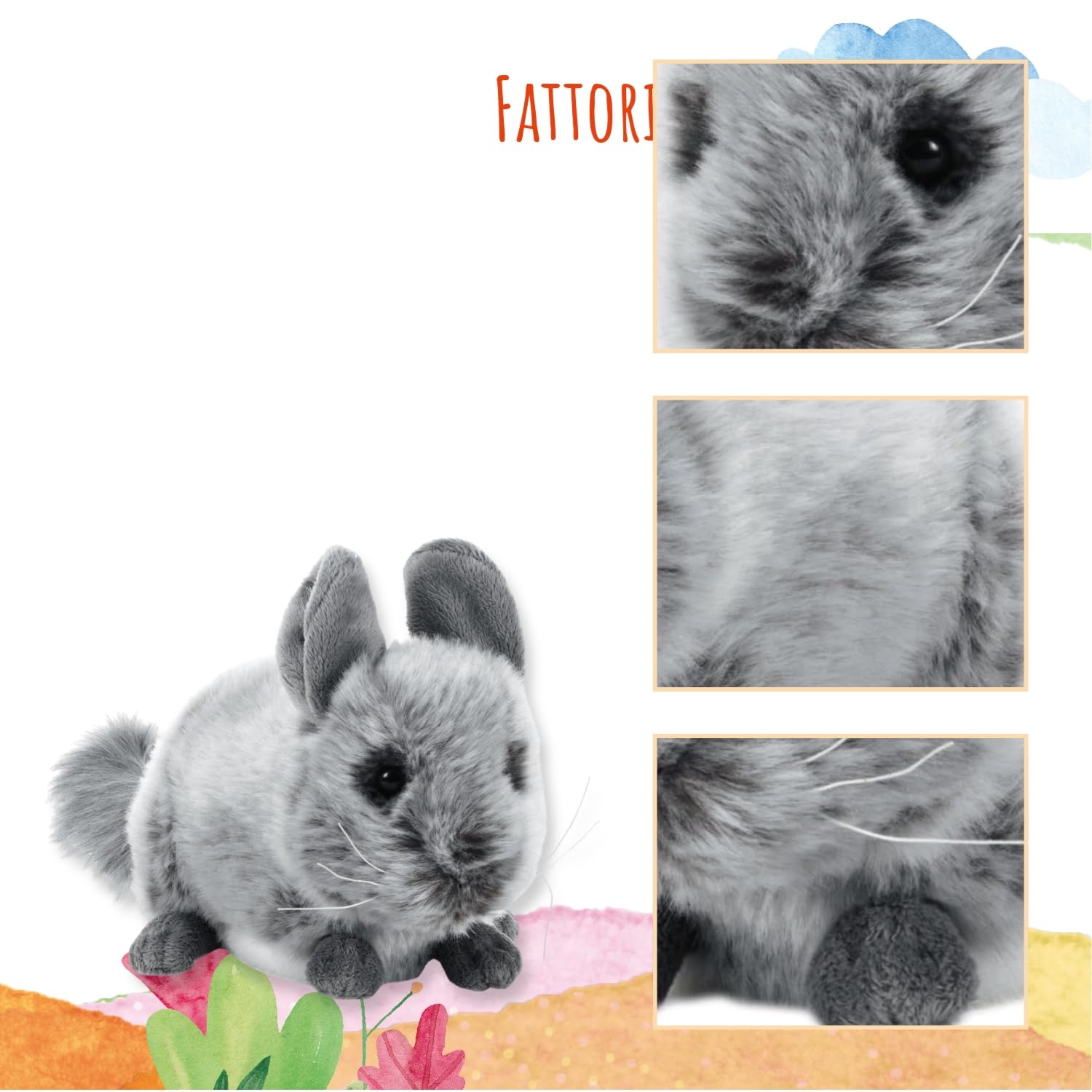 Plush & Company - 15765 - Peluche - Nijole Chinchillas - 20 cm