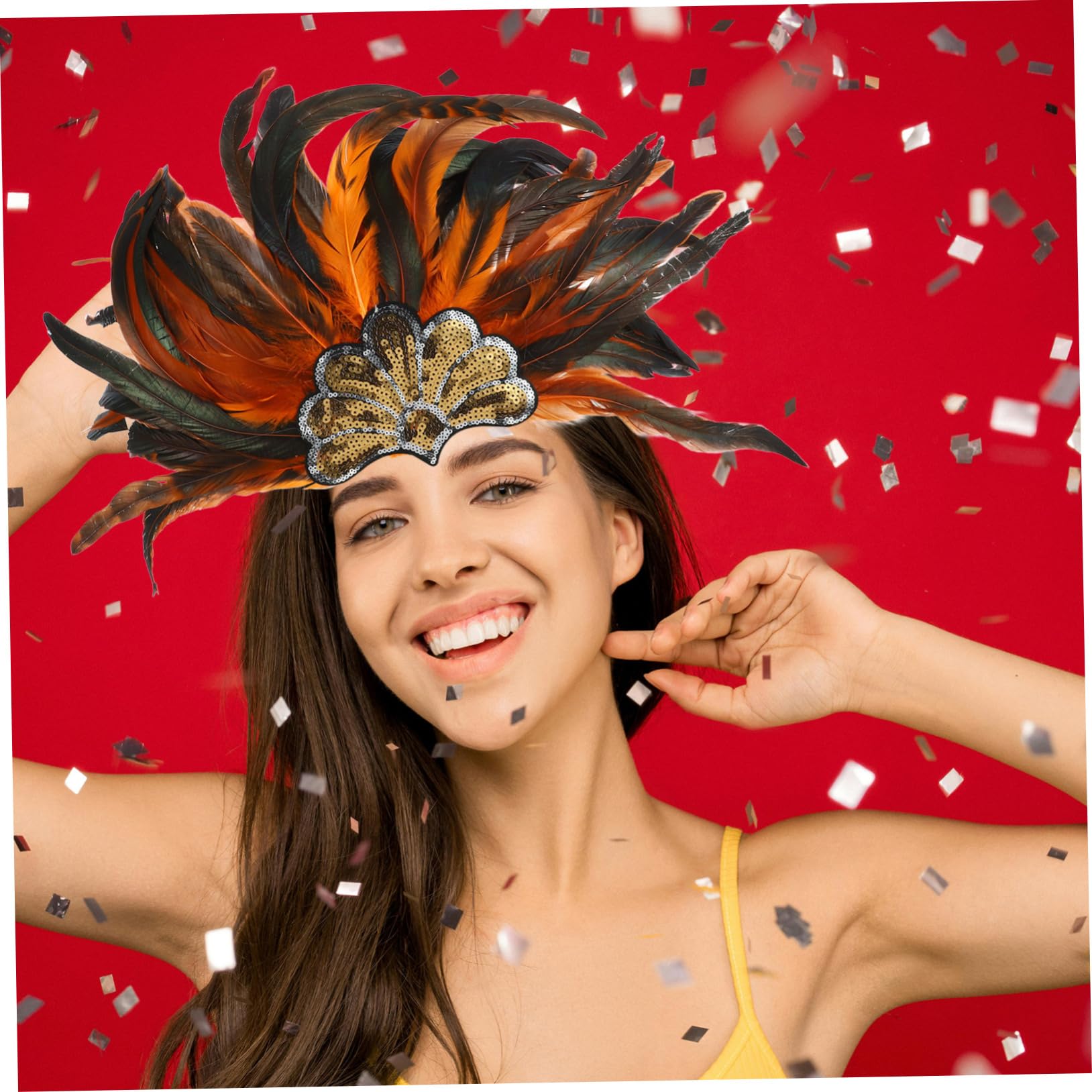 WOONEKY Diadema De Coloridas Para Adultos Accesorio Festivo Ligero y Elegante Para Fiestas y Celebraciones Diseño Único y Atractivo
