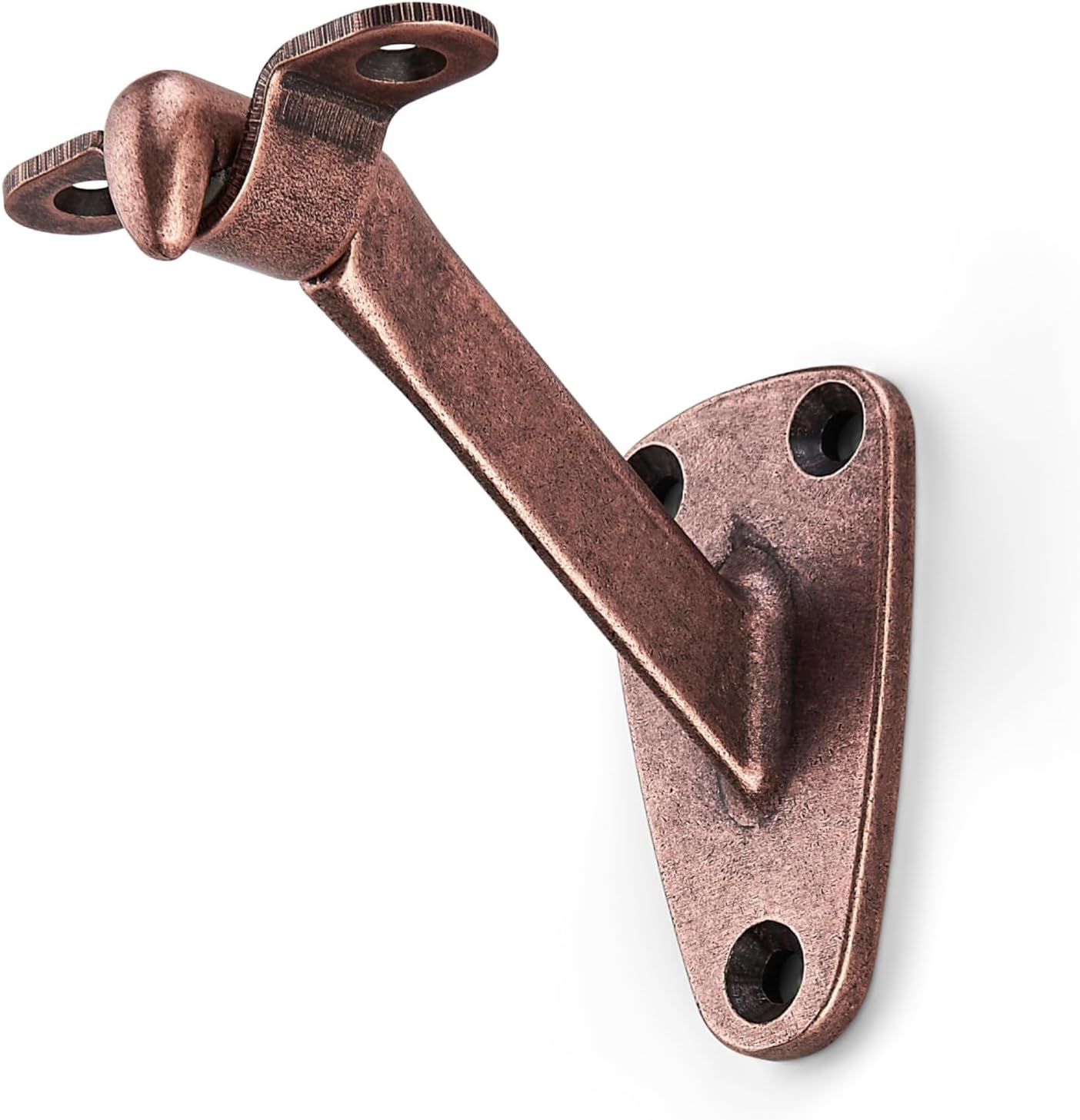 ktumeware 3 Inch 10 Pack Antique Brass Handrail Stair Brackets Suitable for Indoor and Outdoor Staircase/Balcony/Corridor Staircase Support handrail Brackets