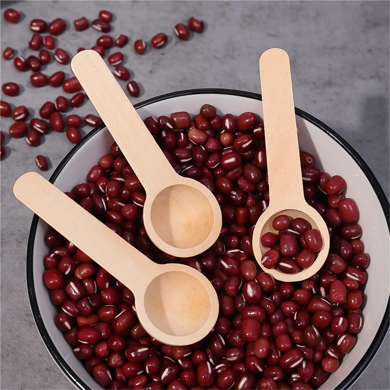 Mini cuillères en bois 40/80/120 pièces pour assaisonnement de cuisine, miel, café, épices