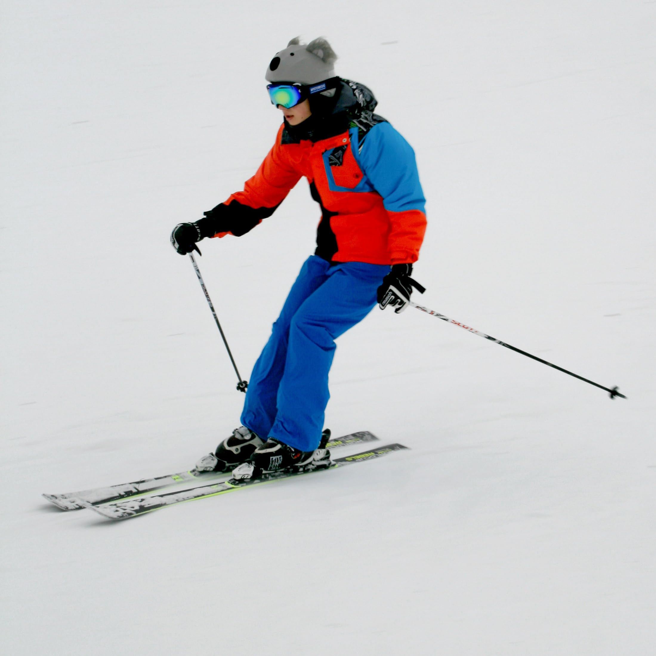 COOLCASC Uniwersalny pokrowiec na kask narciarski - Dostosuj kask narciarski dla dzieci za pomocą zabawnego i uroczego pokrowca ochronnego - akcesoria snowboardowe i narciarskie - Jeden rozmiar pasuje
