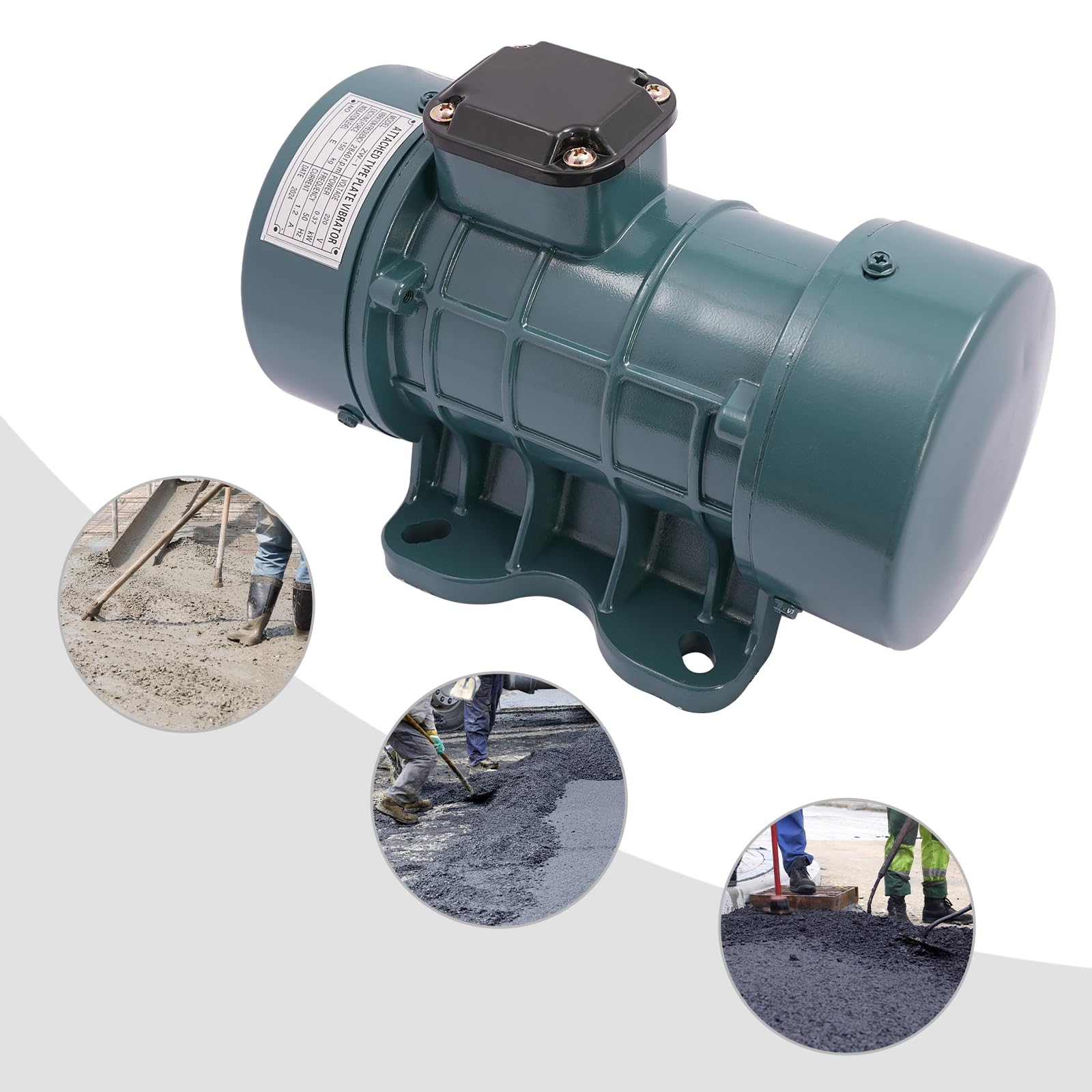 Calcestruzzo vibratore intensivo motore vibrante motore compressore per calcestruzzo motore a vibrazione per carbone elettricità costruzione industria chimica blu 370W