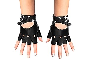 Pat Benatar Iconic Costume Fingerless Faux Leather Gloves