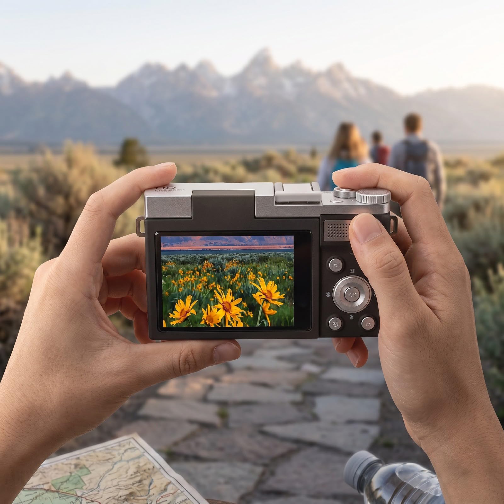 Alomejor Cámara Digital 4K para Fotografía, Pantalla Abatible de 2,8