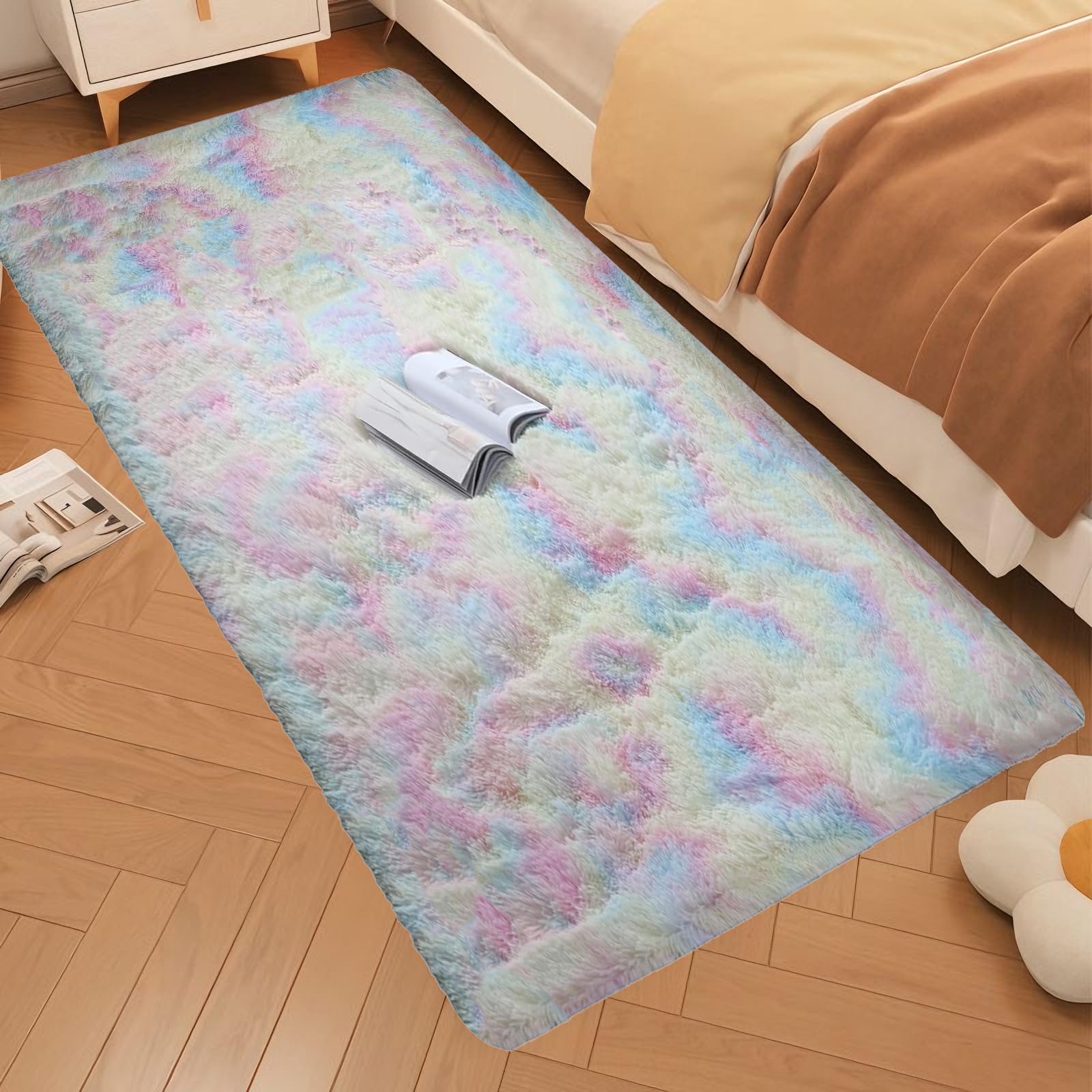 Tapis Shaggy ne perd pas ses poils et moelleux pour grande chambre