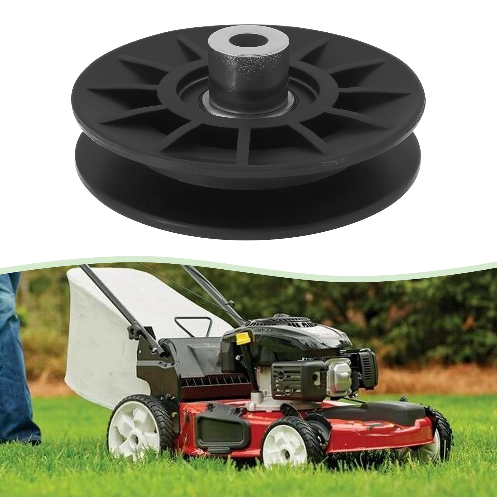 2 Stück Rasenmäher V-Spannrolle Ersatzteil 532194326 532194226 280659 194326 kompatibel mit Husqvarna kompatibel mit AYP