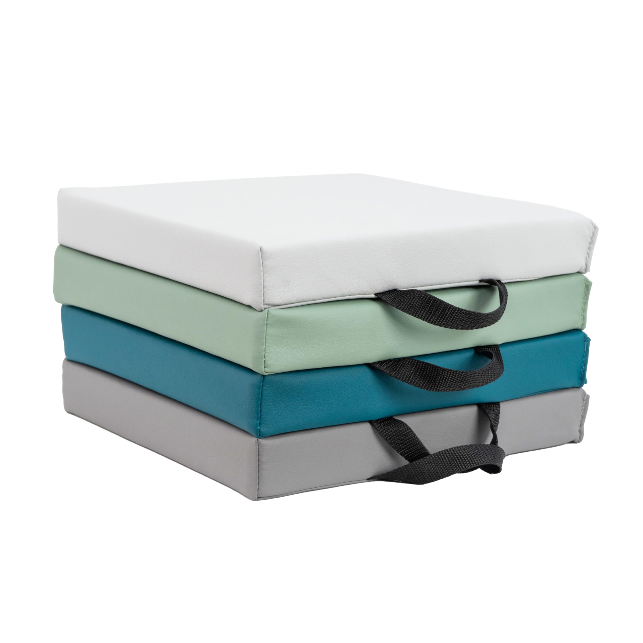 Factory Direct Partners Softscape Toddler, 12" Square, 4-Piece-Glacier Floor Cushion-image-7