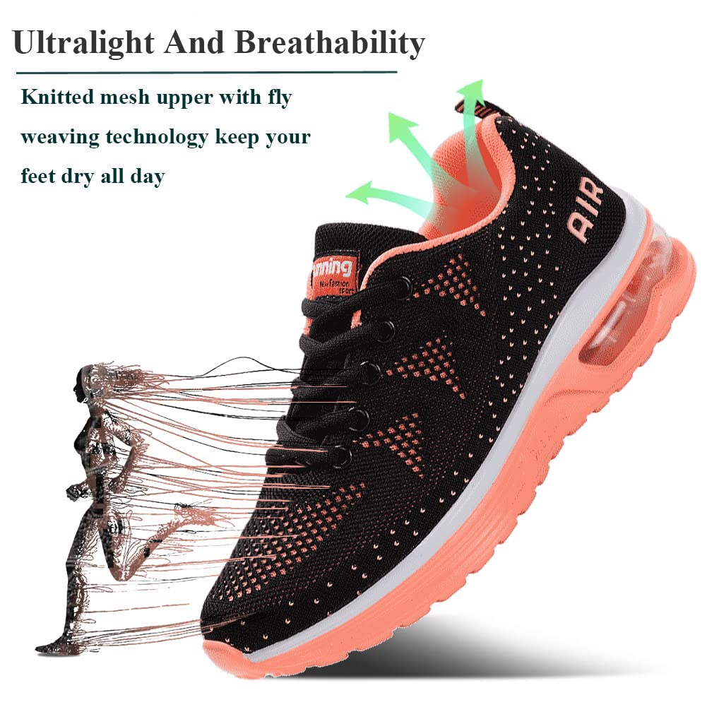 gojiang Scarpe da Ginnastica Uomo Donna Sneakers Scarpe da Corsa Sportive Casual Comode Leggero Respirabile Antiscivolo Jogging Fitness all'Aperto Camminata Scarpe Multicolor 34-46EU