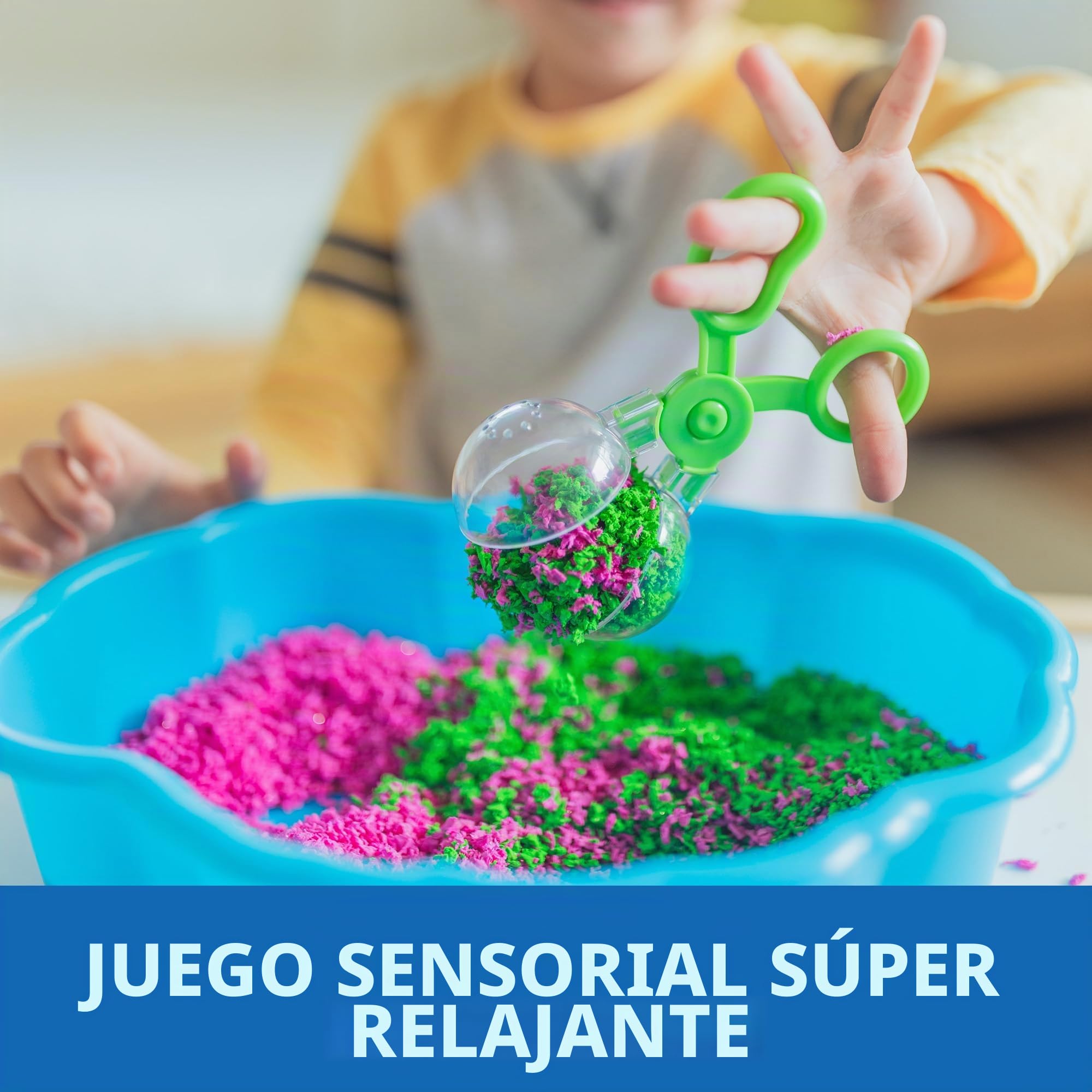 Learning Resources Taller de Juegos sensoriales con Playfoam Pluffle, Juegos creativos con Espuma blandita y mullida, Juguete con Bandeja táctil para niños de Preescolar, 3+ años (1945)