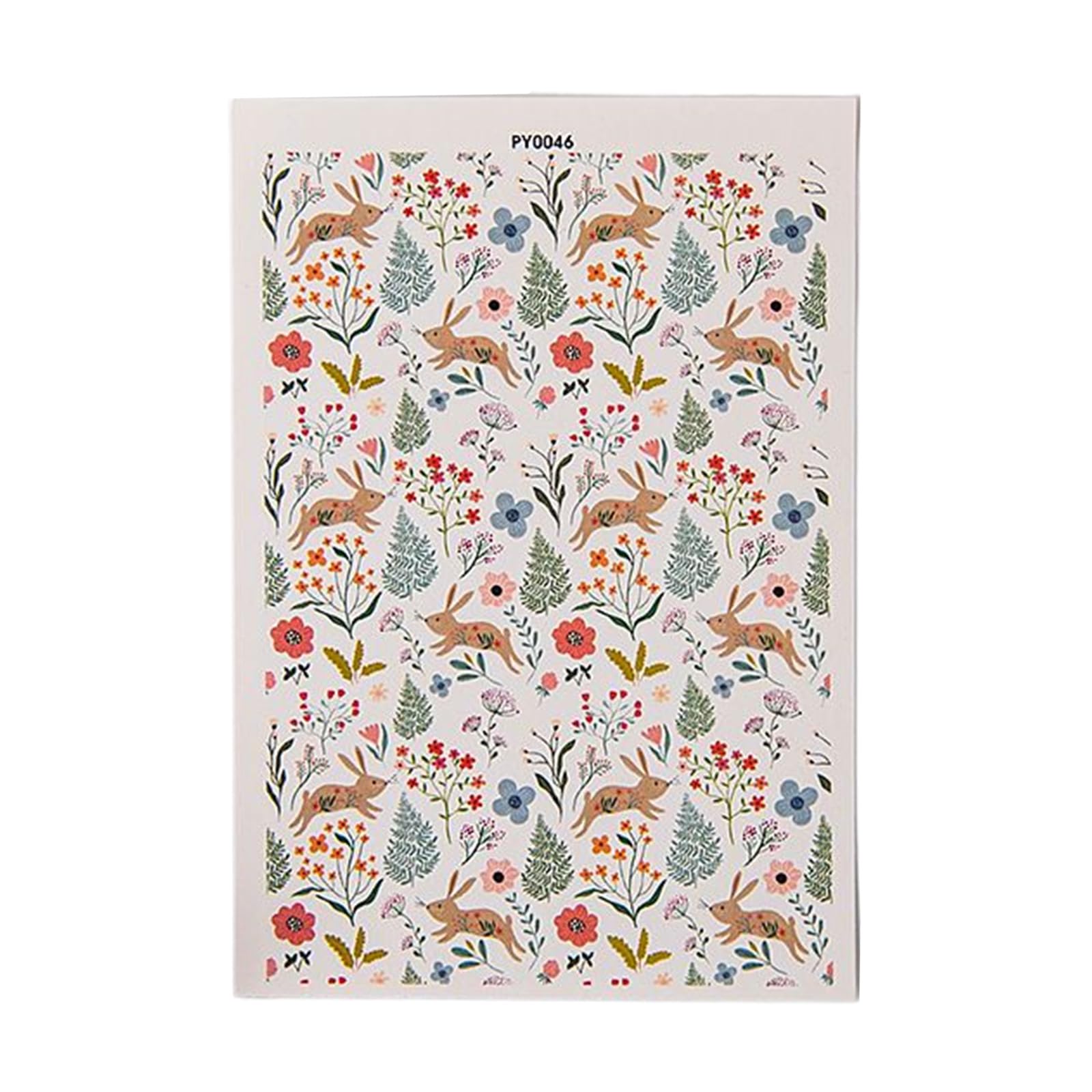 NEWFT Pottery Ceramic Clay Transfer Paper Colorful Flower Colorful Decals Stickers Earrings Jewelry Making Water Soluble Water Transfer Paper
