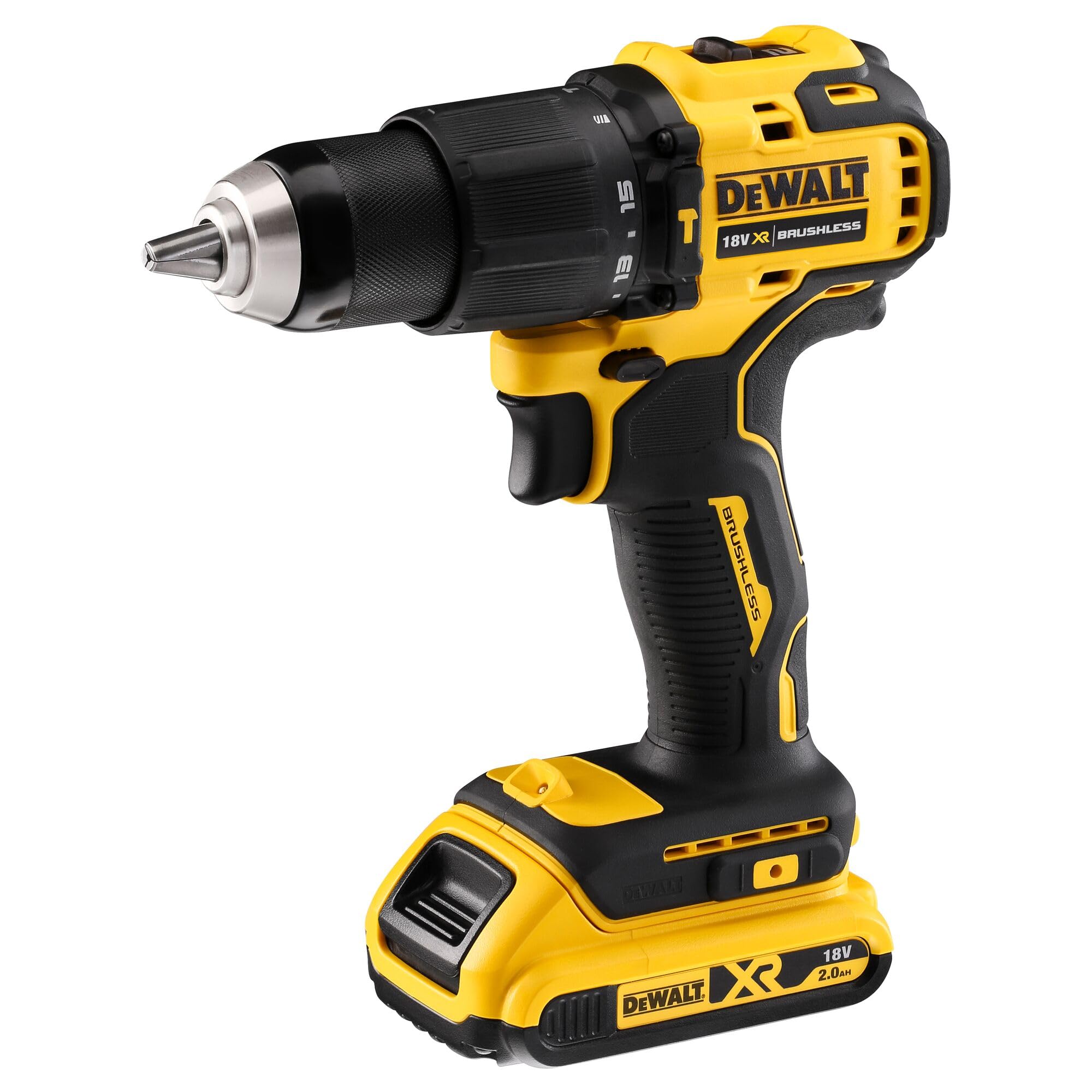 DEWALT DCD709D2T-QW Avvitatore a batteria con batteria con ricaricatore Motore senza spazzole